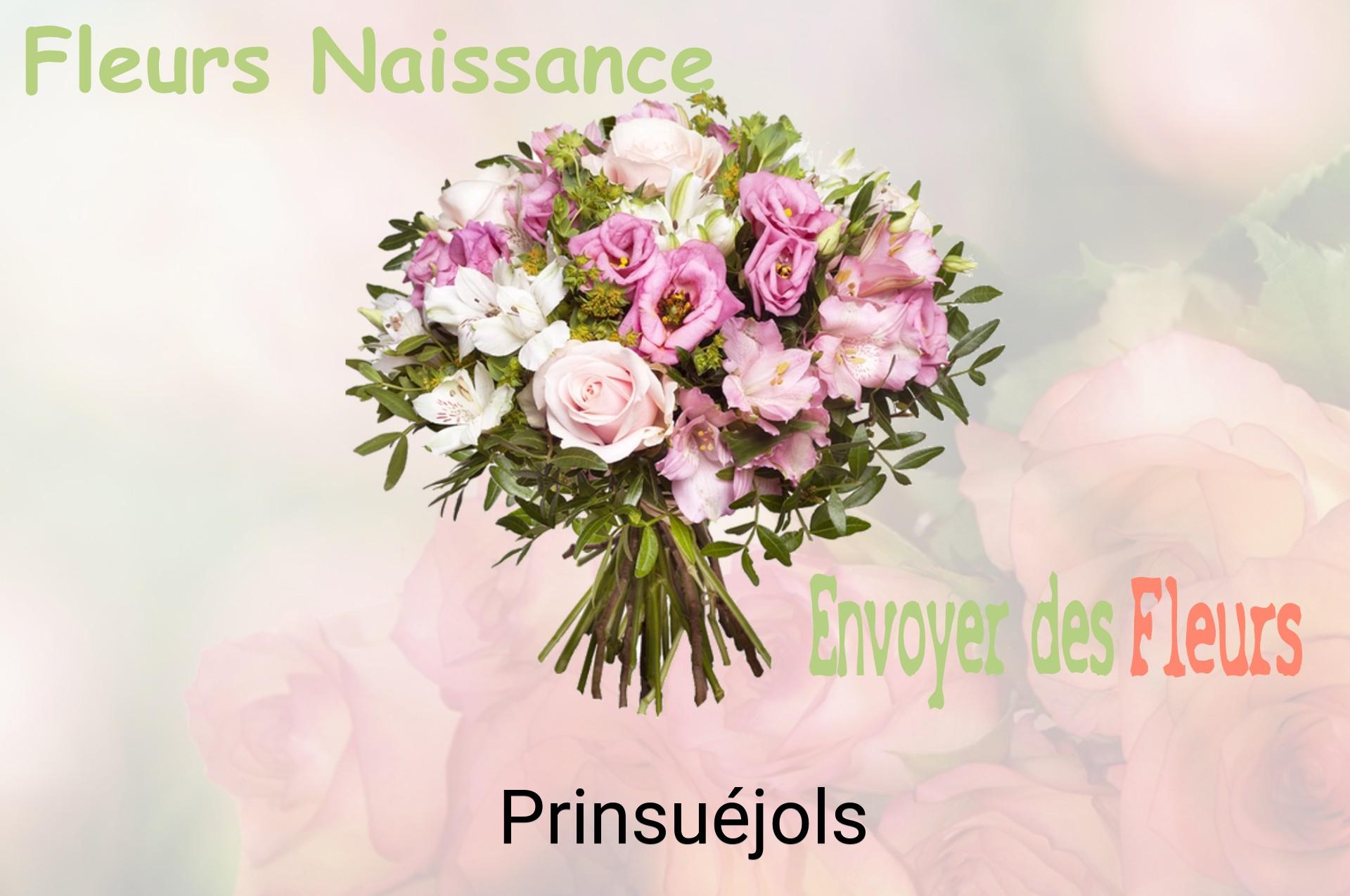 Bouquet de fleurs de naissance livré à Prinsuéjols